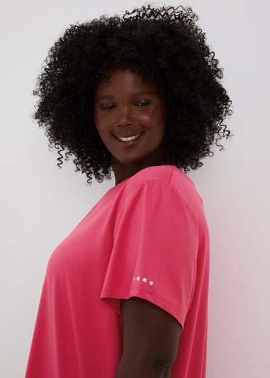 Souluxe Pink Longline Sports T-Shirt
