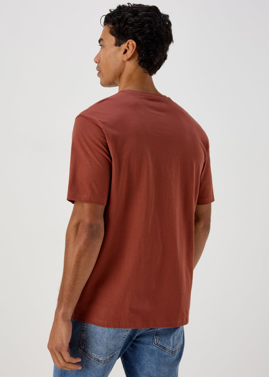 Maroon Nirvana Print T-Shirt