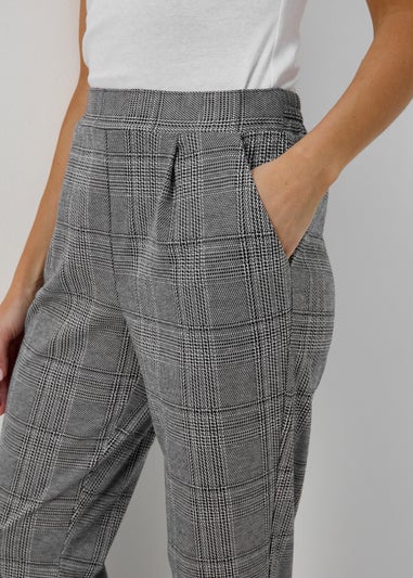 Grey Check Trousers