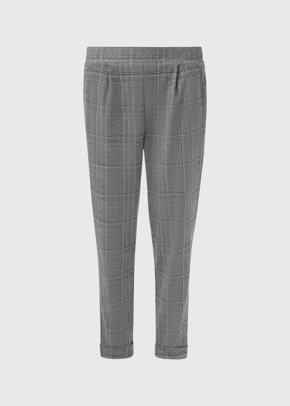Grey Check Trousers