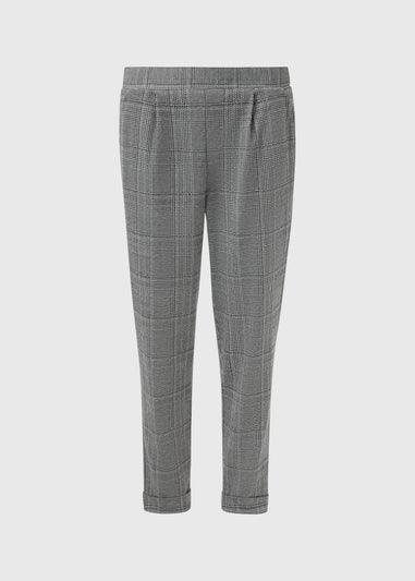Grey Check Trousers