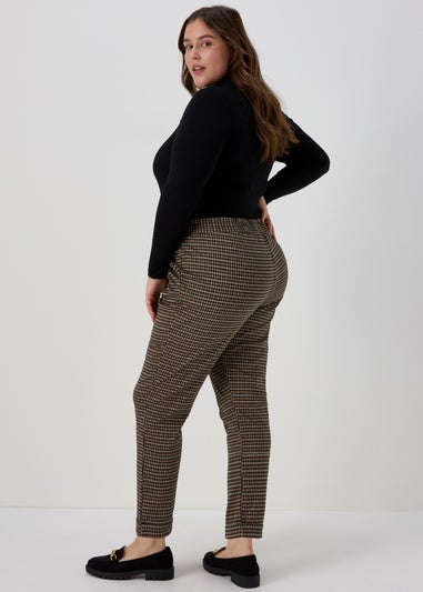 Brown Mini Check Trousers