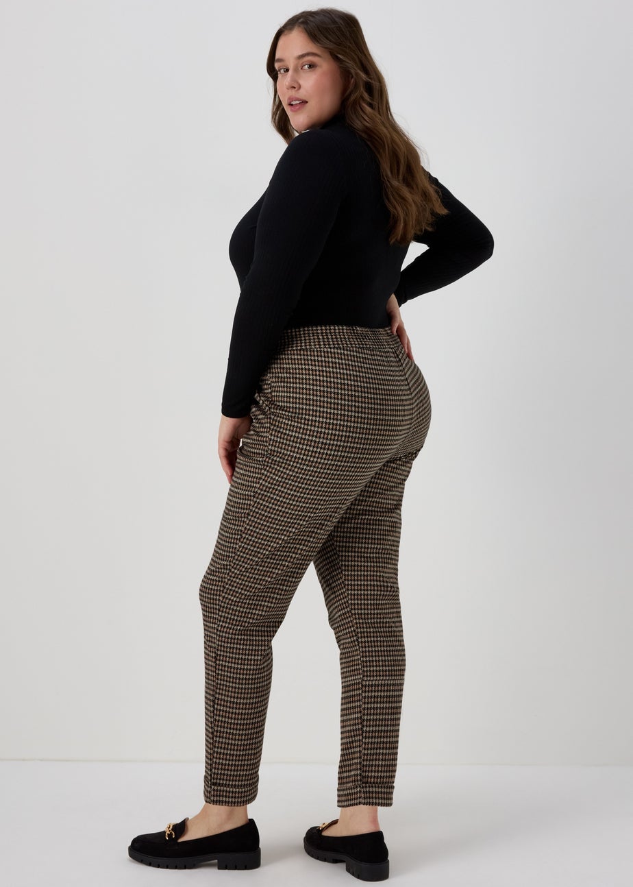 Brown Mini Check Trousers