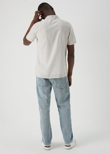 Light Wash Relaxed Fit Denim Jeans