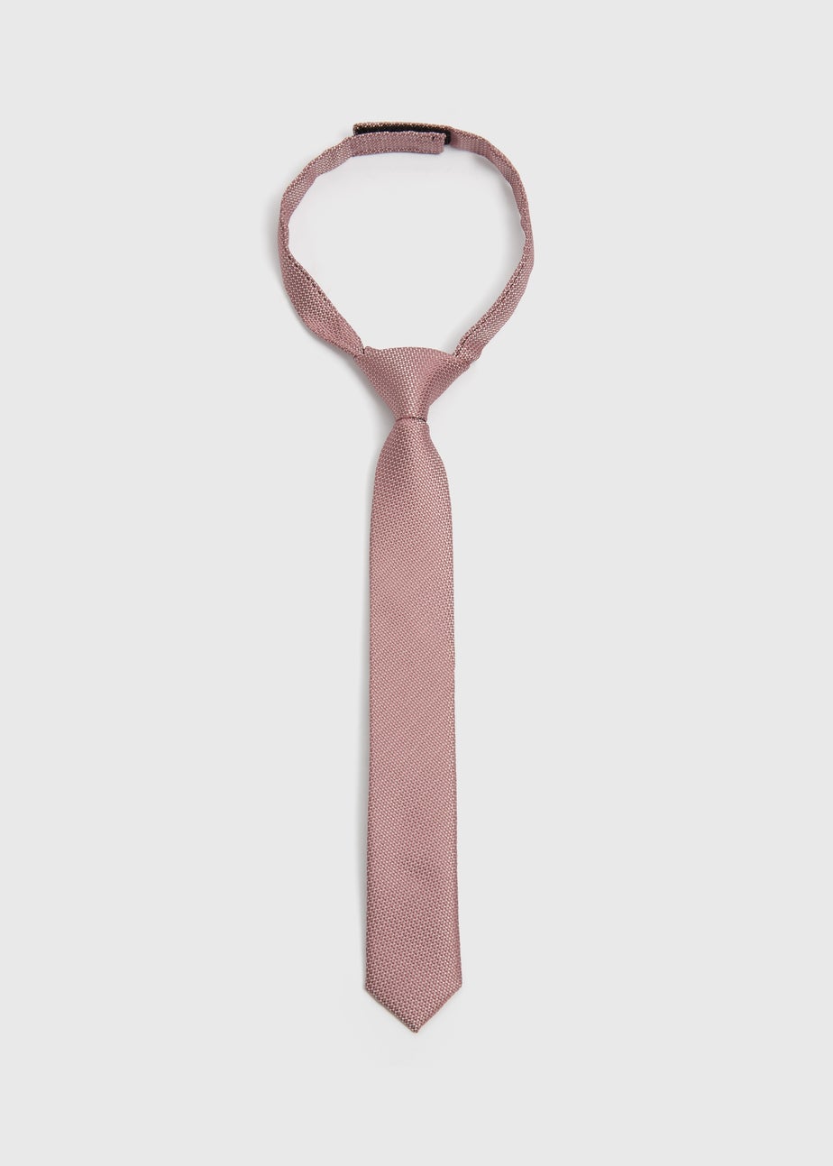 Boys Pink Strap-Fastening Tie (3-6yrs)