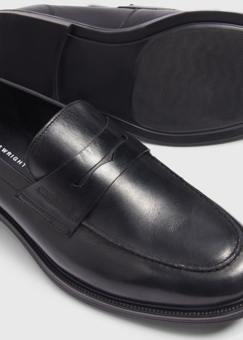 Taylor & Wright Black Leather Loafers