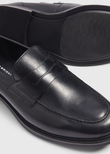 Taylor & Wright Black Leather Loafers