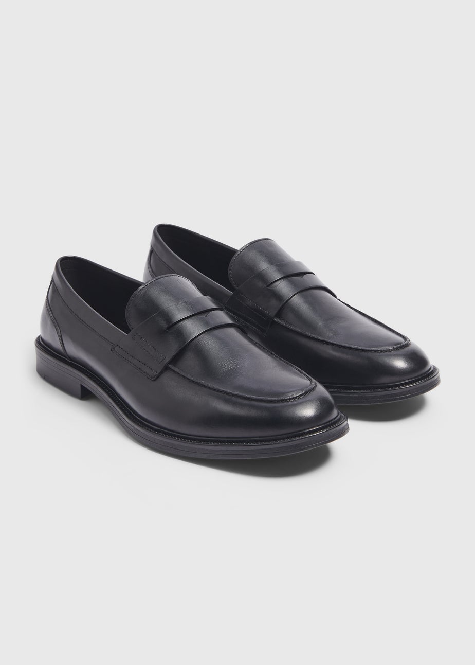 Taylor & Wright Black Leather Loafers