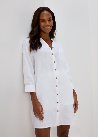 White Double Cloth Shirt