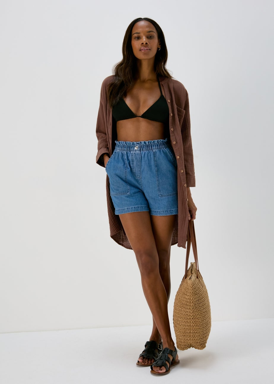 Mocha Double Cloth Shirt