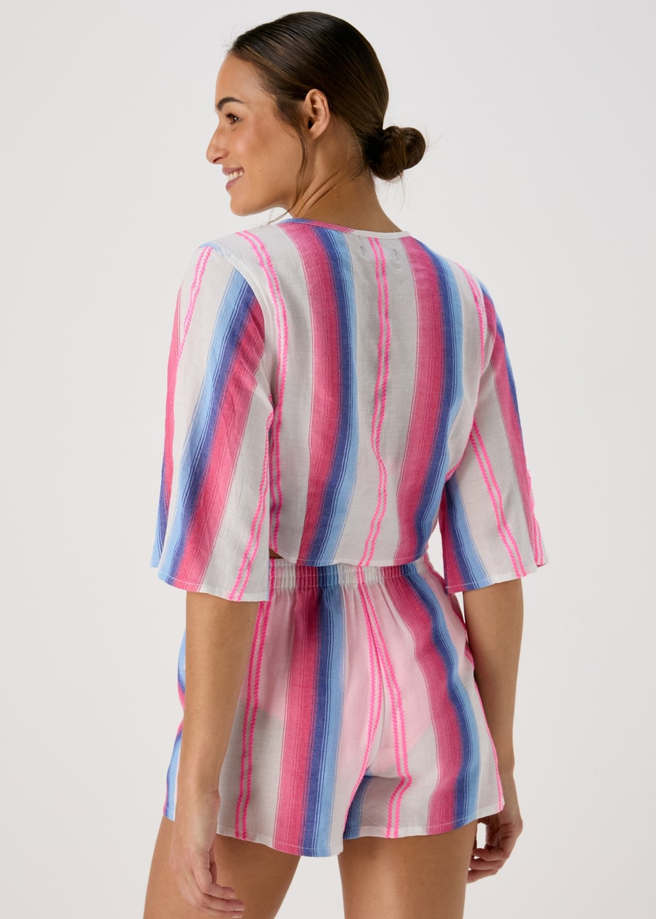 Multicolour Jacquard Tie Top