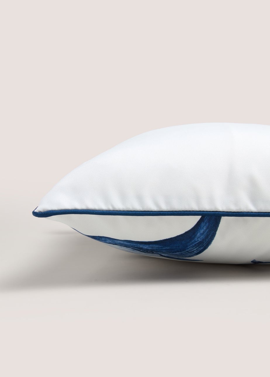 Outdoor Blue Whale Cushion (43cm x 43cm)