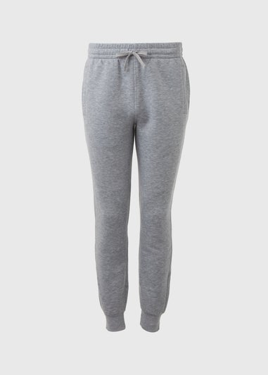 Grey Cuffed Slim Fit Joggers