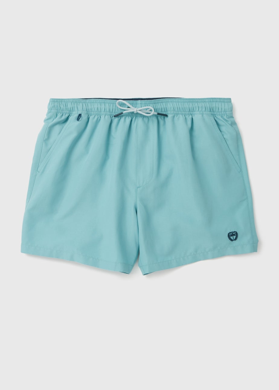 Aqua Embroidered Swim Shorts