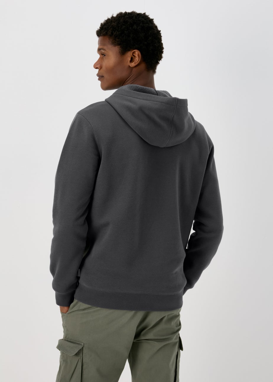 Charcoal Pull On Essential Hoodie
