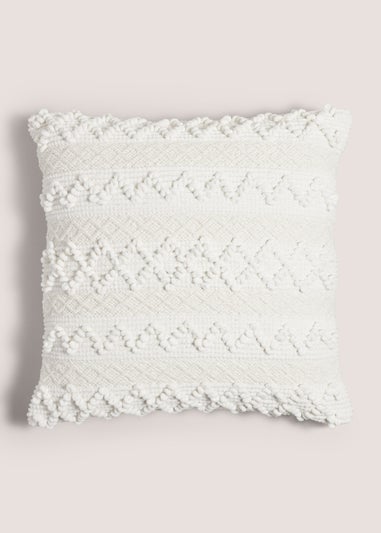 Cream Chenille Bobble XL Cushion (55cm x 55cm)