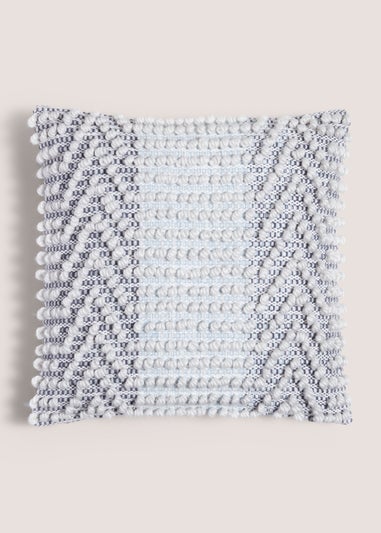 Indigo Bobble Cushion (43cm x 43cm)