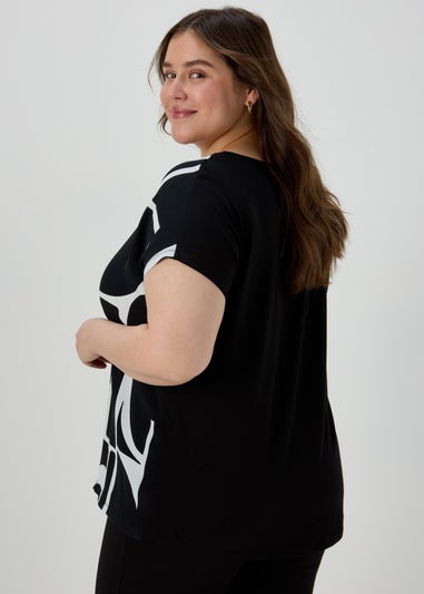 Et Vous Monochrome Abstract T-Shirt