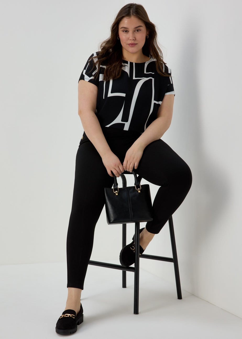 Et Vous Monochrome Abstract T-Shirt