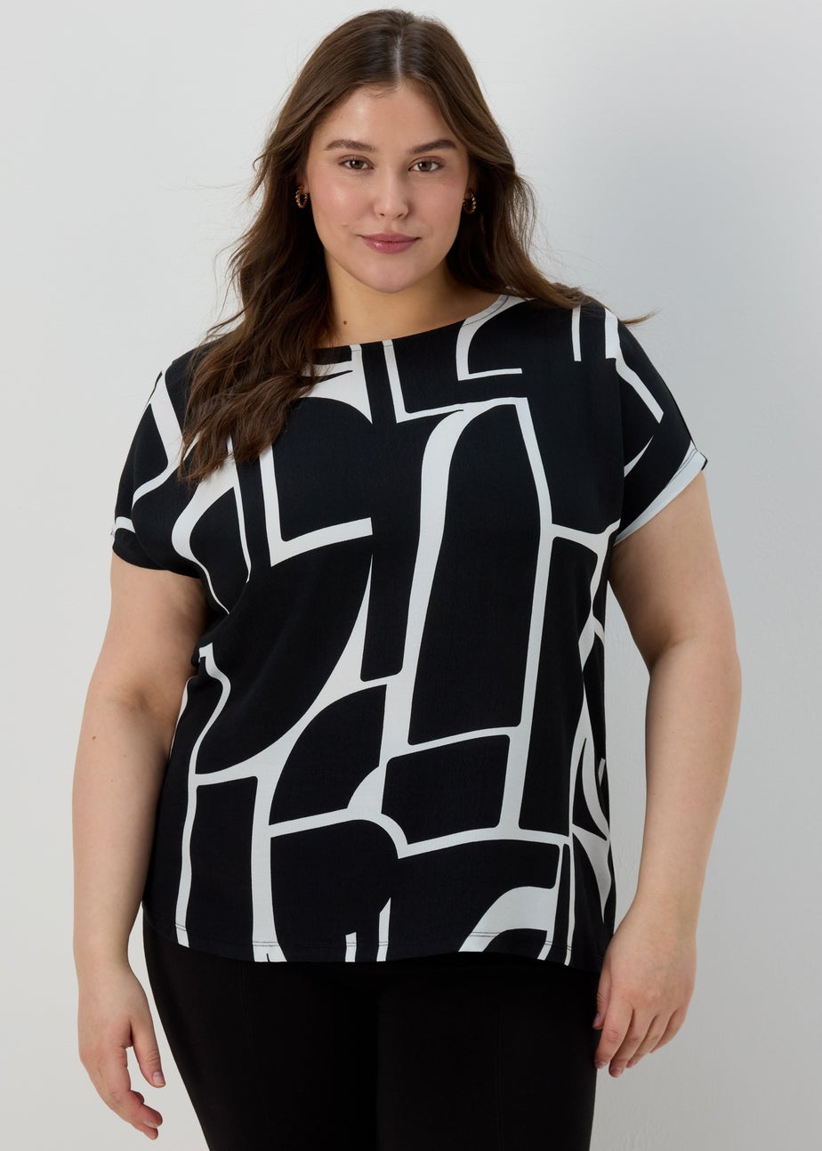 Et Vous Monochrome Abstract T-Shirt
