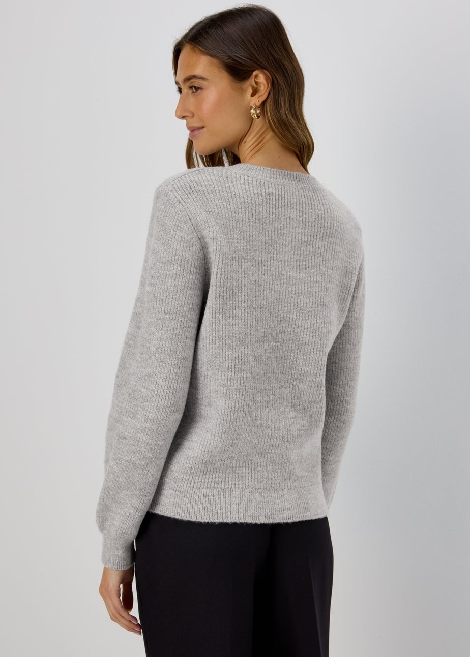 Et Vous Grey Button Up Cardigan