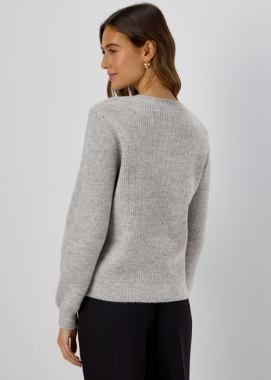 Et Vous Grey Button Up Cardigan