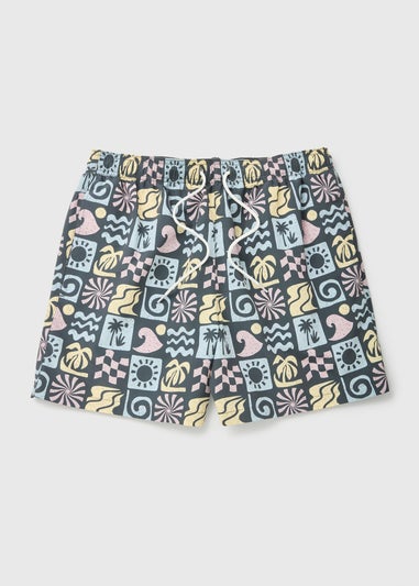 Tile Print Swimshorts