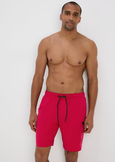Red Cargo Swim Shorts