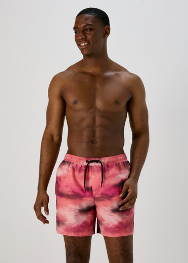 Red Ombre  Swim Shorts