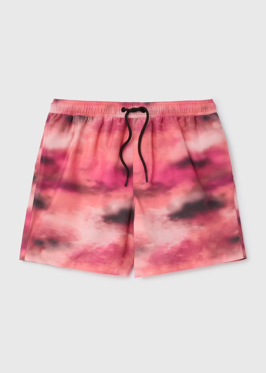 Red Ombre  Swim Shorts