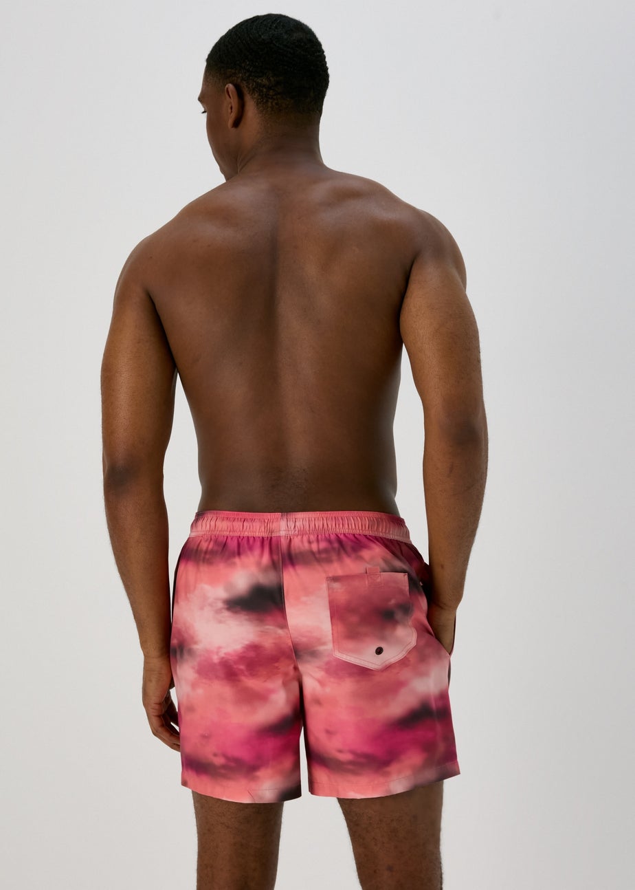 Red Ombre  Swim Shorts