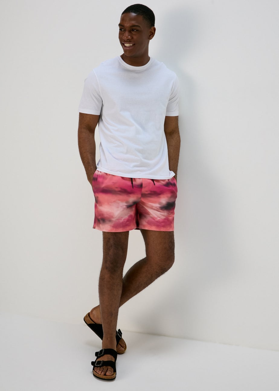 Red Ombre  Swim Shorts