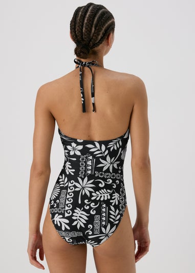 Black & Cream Tile Swimsuit