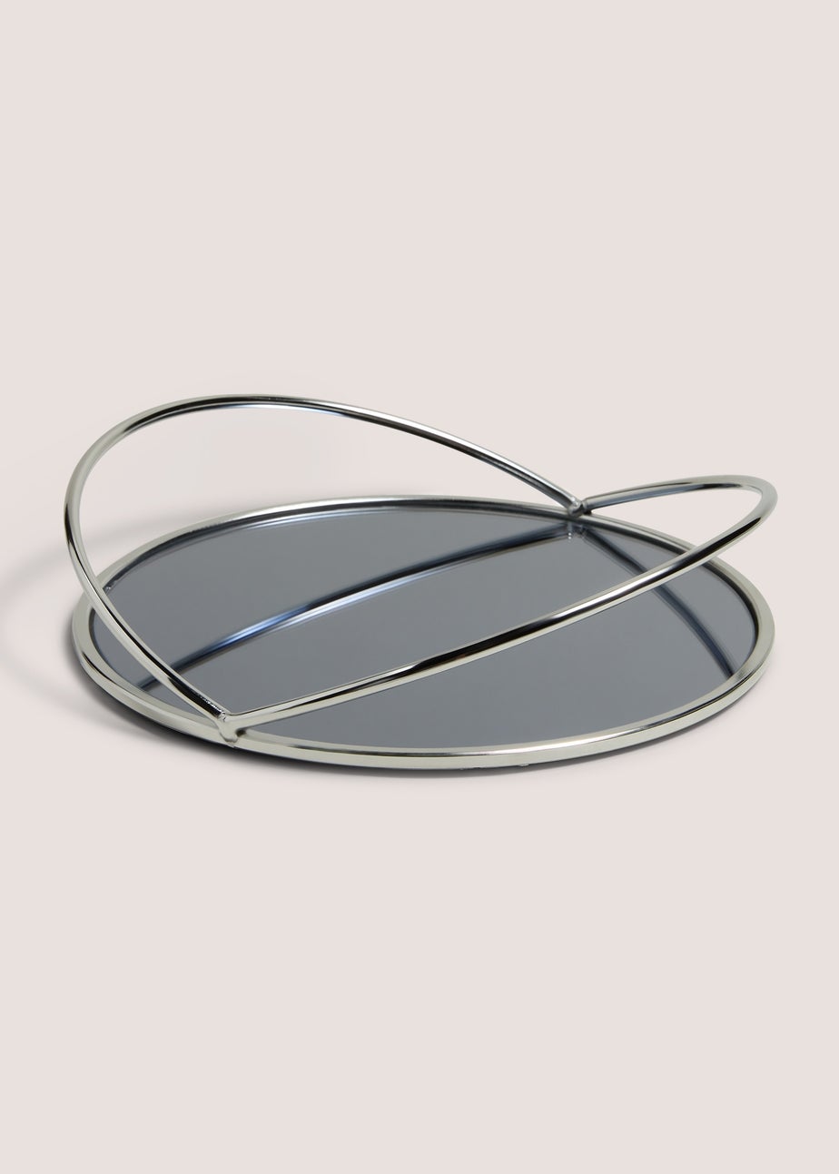 Black Mirrored Tray (29.5cm x 29.5cm x 5.6cm)