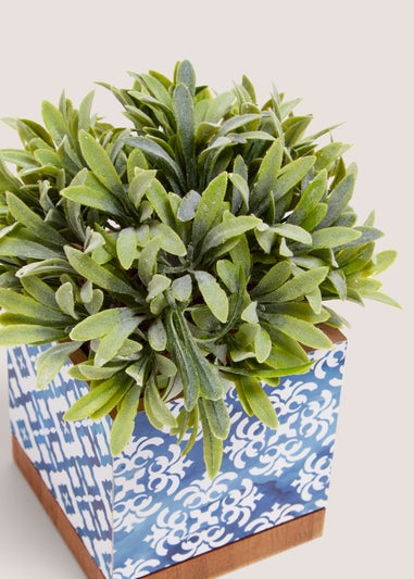 Shrub In Moroccan Pot (20cm x 15cm x 15cm)