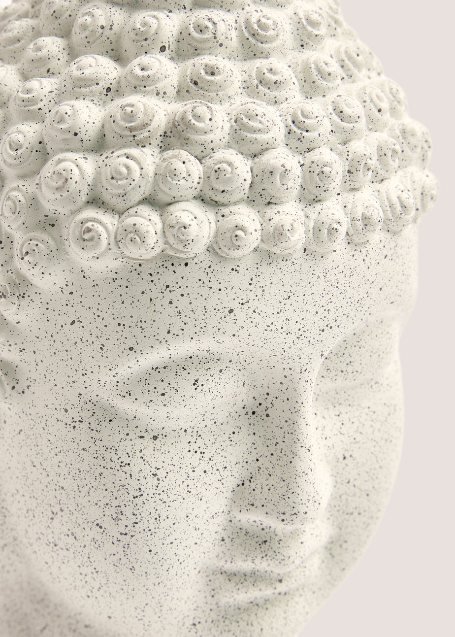 Cream Small Buddah Head (32x30x43cm)