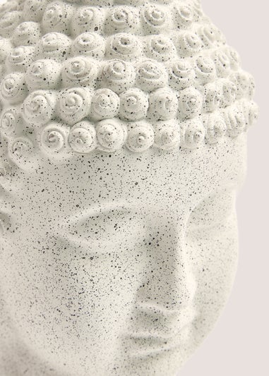 Cream Small Buddah Head (32x30x43cm)
