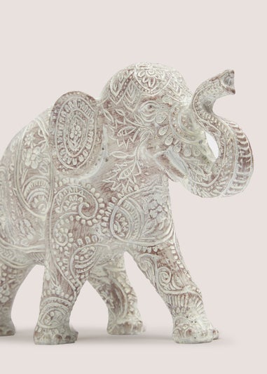 Grey Elephant Ornament (61cm x 28cm x 45cm)