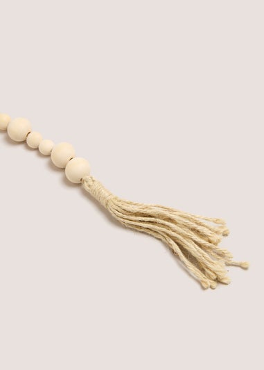 Natural Artisan Beaded Tassel Garland (15cm x 12cm x 12cm)