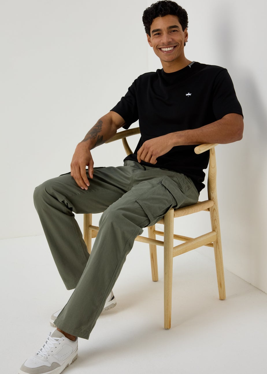 Black Embroidered T-Shirt