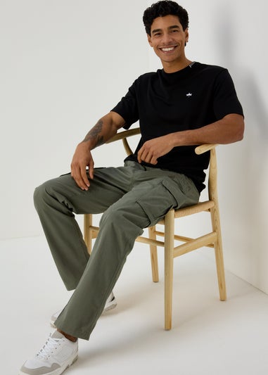 Black Embroidered T-Shirt