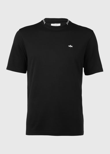 Black Embroidered T-Shirt