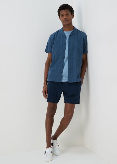 3 Pack Navy Blue & White Plain T-Shirt