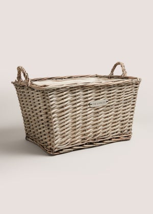 The Living Co Natural Split Willow Basket