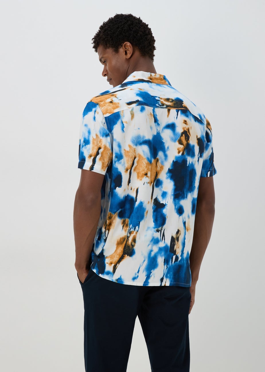 Multicolour Marble Abstract Print Shirt