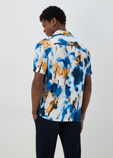 Multicolour Marble Abstract Print Shirt