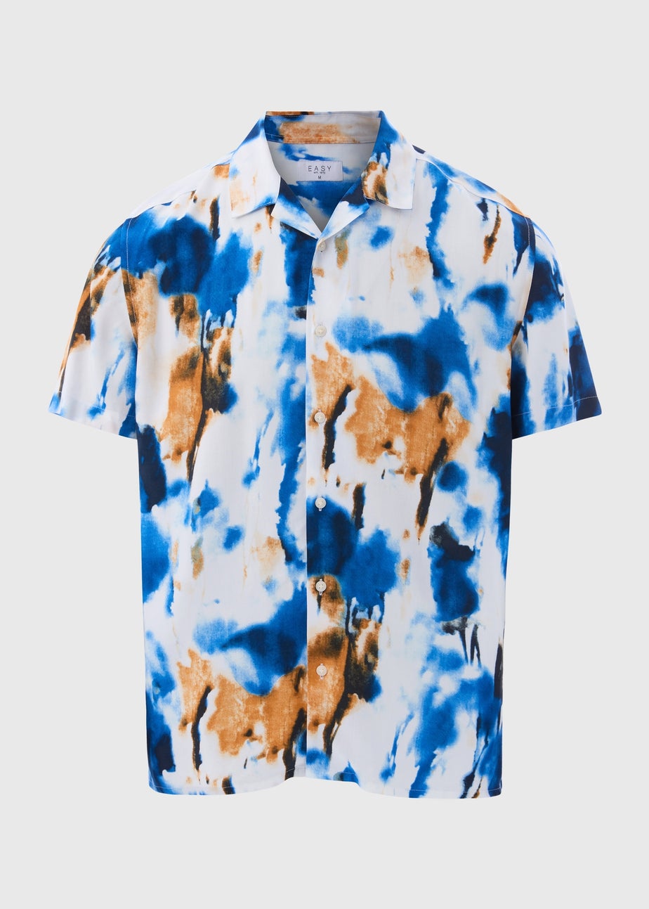 Multicolour Marble Abstract Print Shirt