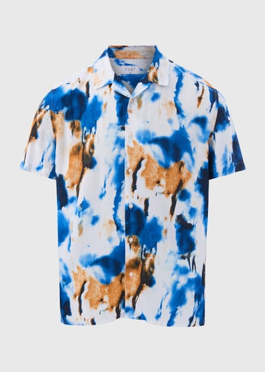 Multicolour Marble Abstract Print Shirt