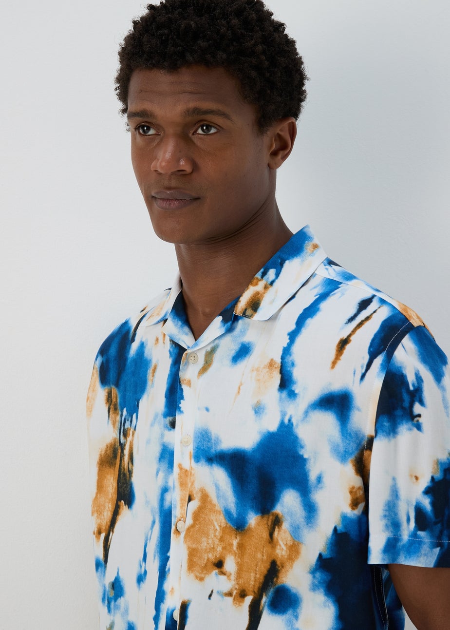 Multicolour Marble Abstract Print Shirt