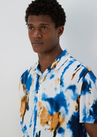 Multicolour Marble Abstract Print Shirt